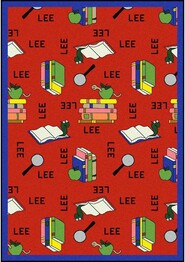 Joy Carpets Kid Essentials Bookworm (Spanish) Red